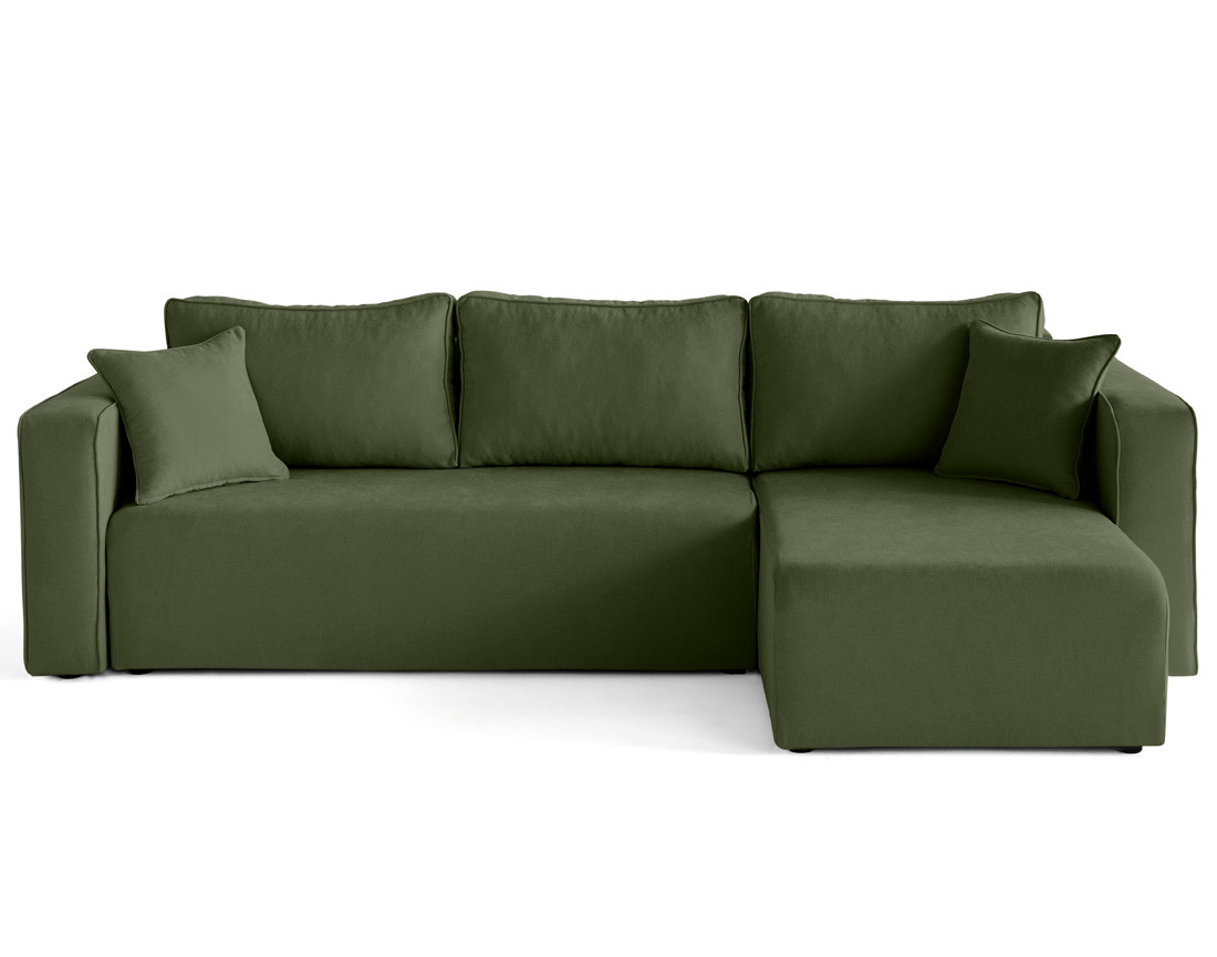 Housse en tissu pour canapé d'angle réversible 4 places Topaze