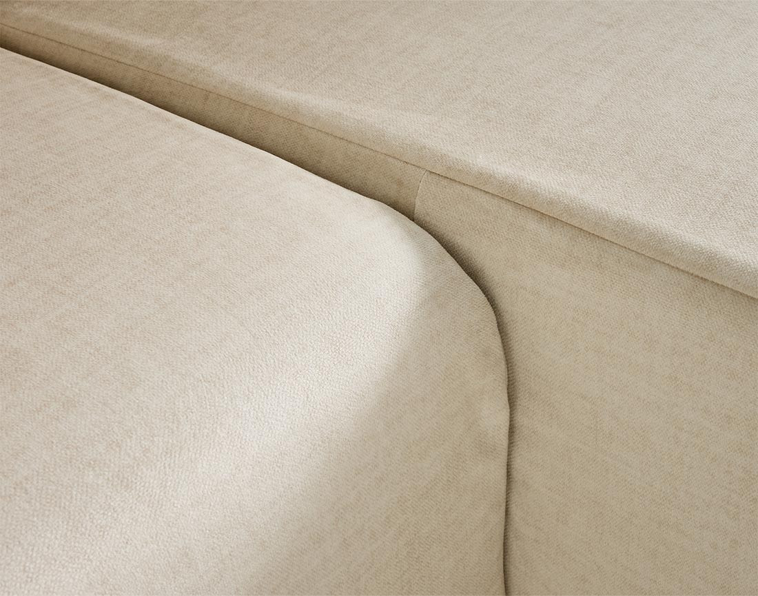 Canapé d'angle déhoussable réversible 4 places en velours Topaze Canapé d'angle déhoussable réversible 4 places en velours Topaze