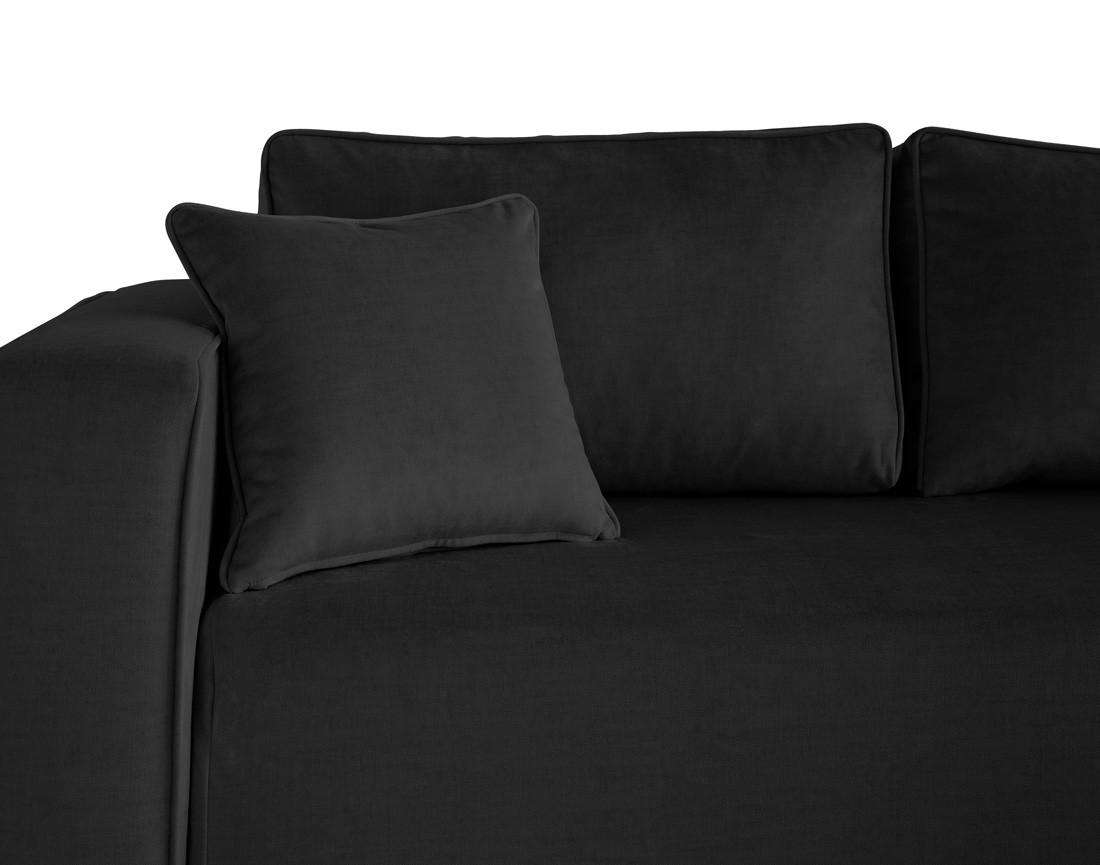 Canapé d'angle déhoussable réversible 4 places en velours Topaze Canapé d'angle déhoussable réversible 4 places en velours Topaze