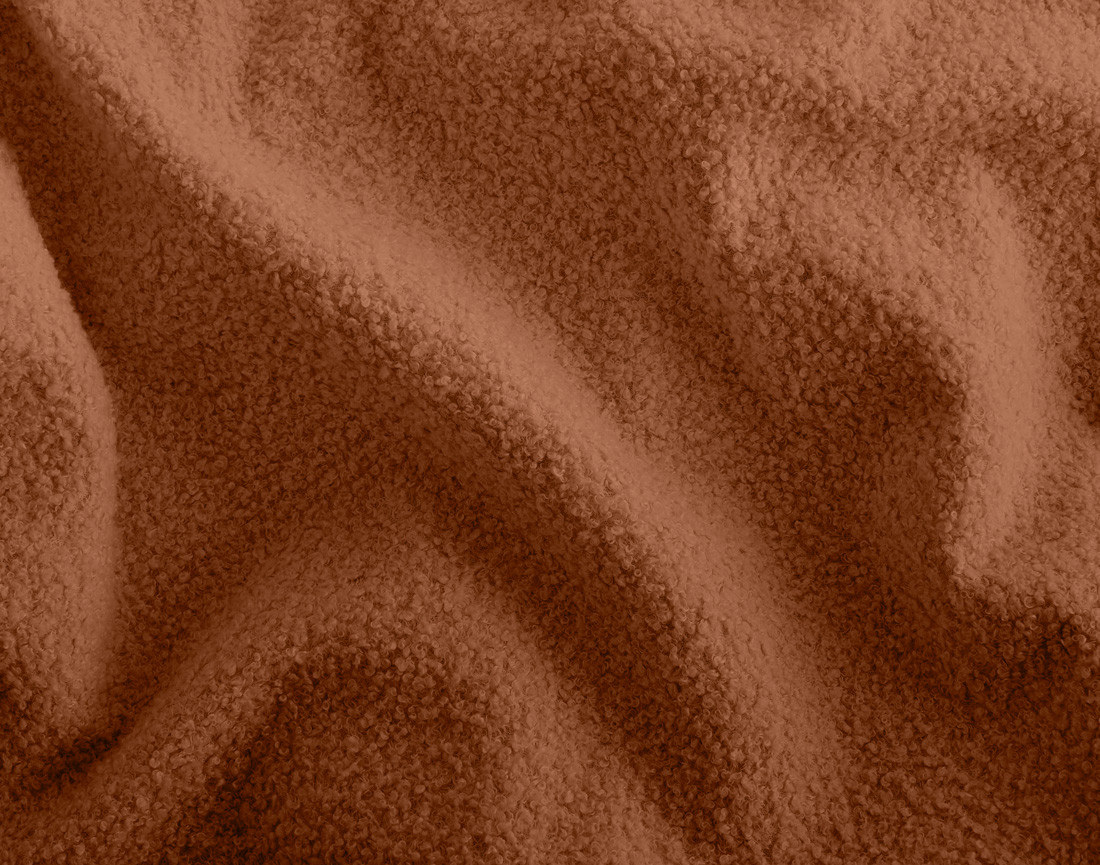 Housse en tissu bouclette pour canapé d'angle réversible 4 places Topaze