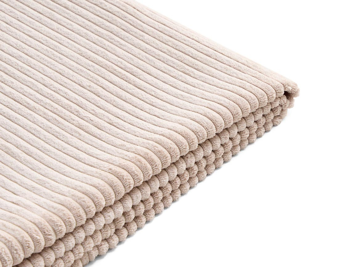 Housse en velours côtelé pour canapé d'angle réversible 4 places Topaze