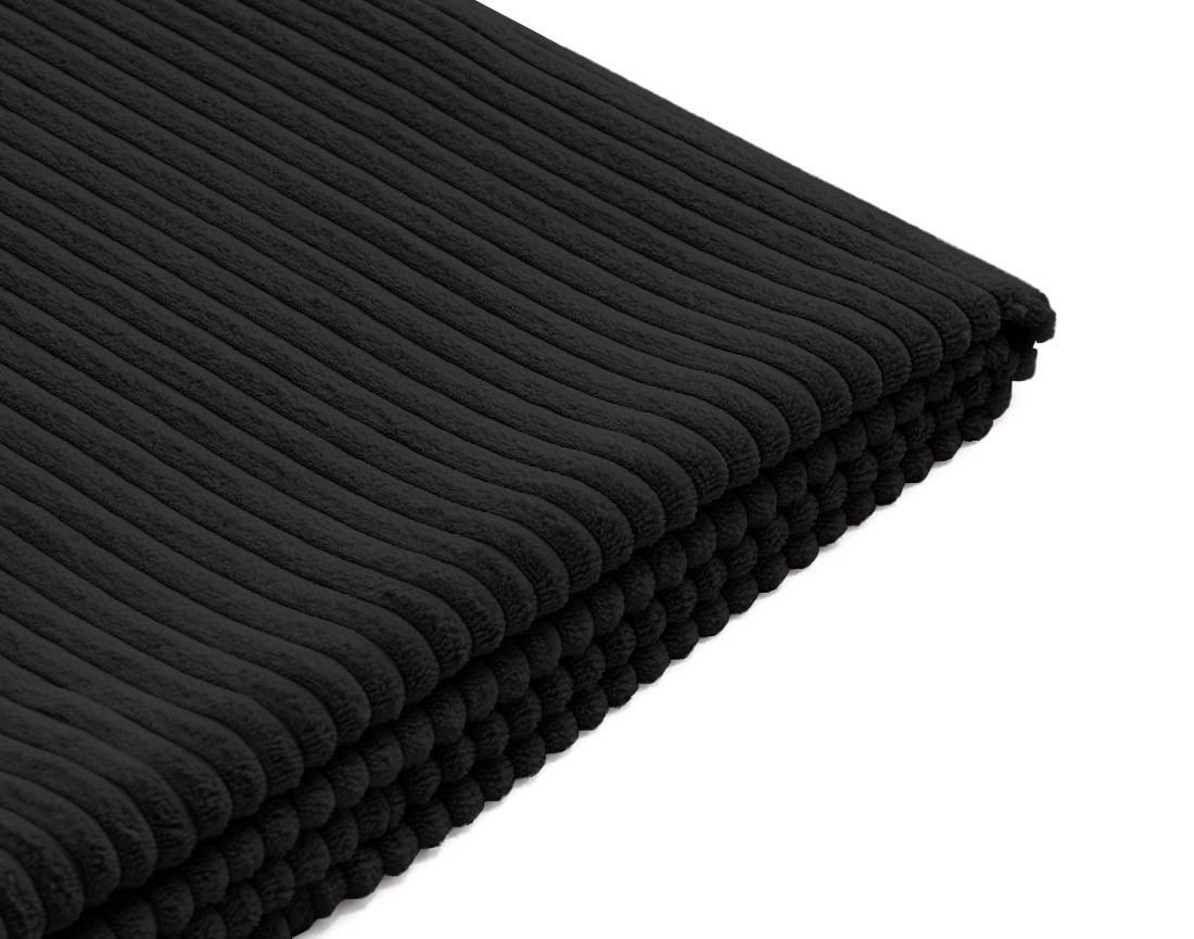 Housse en velours côtelé pour canapé d'angle réversible 4 places Topaze