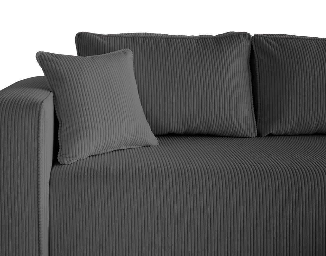 Canapé d'angle déhoussable réversible 4 places en velours côtelé Topaze Canapé d'angle déhoussable réversible 4 places en velours côtelé Topaze