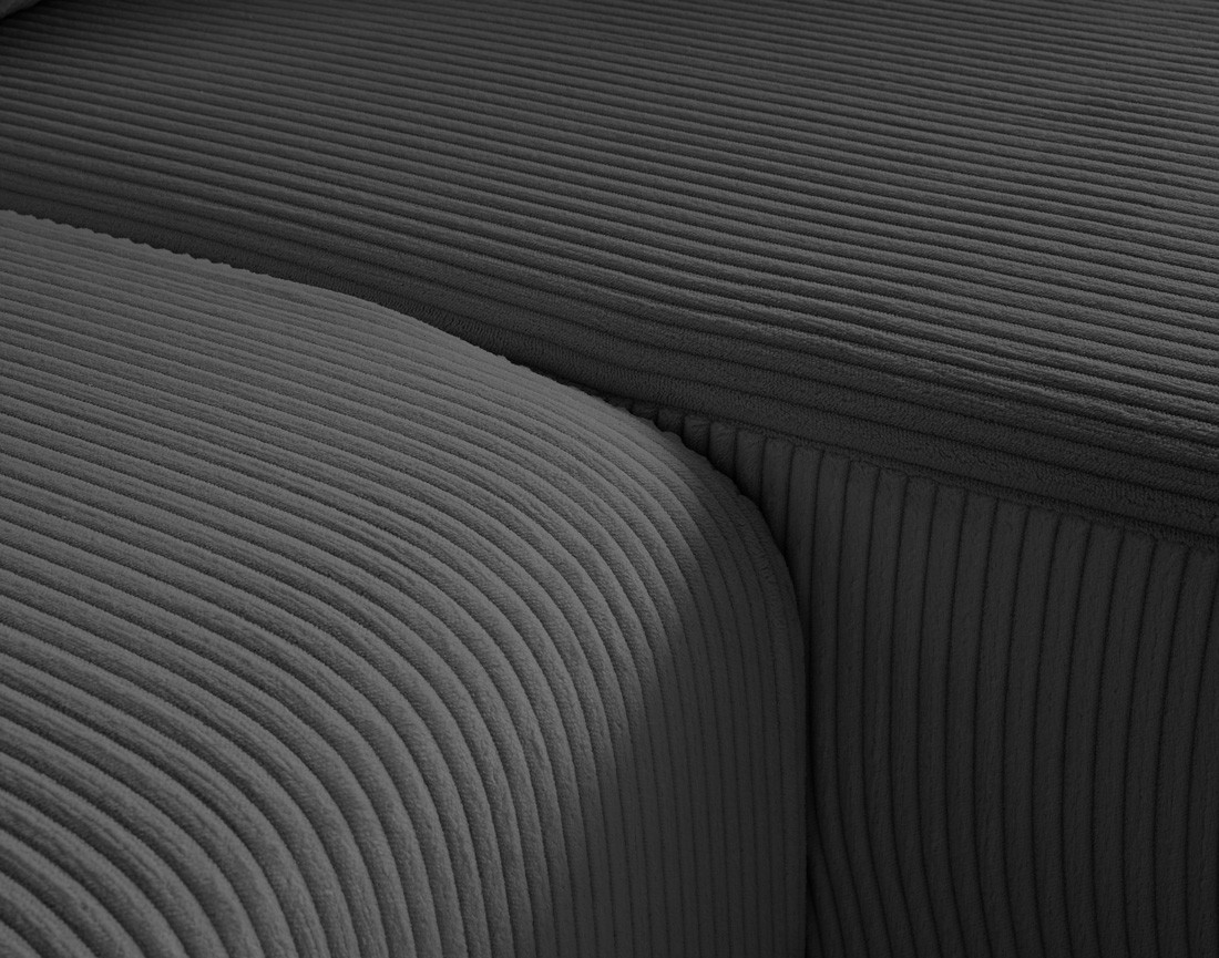 Canapé d'angle déhoussable réversible 4 places en velours côtelé Topaze Canapé d'angle déhoussable réversible 4 places en velours côtelé Topaze