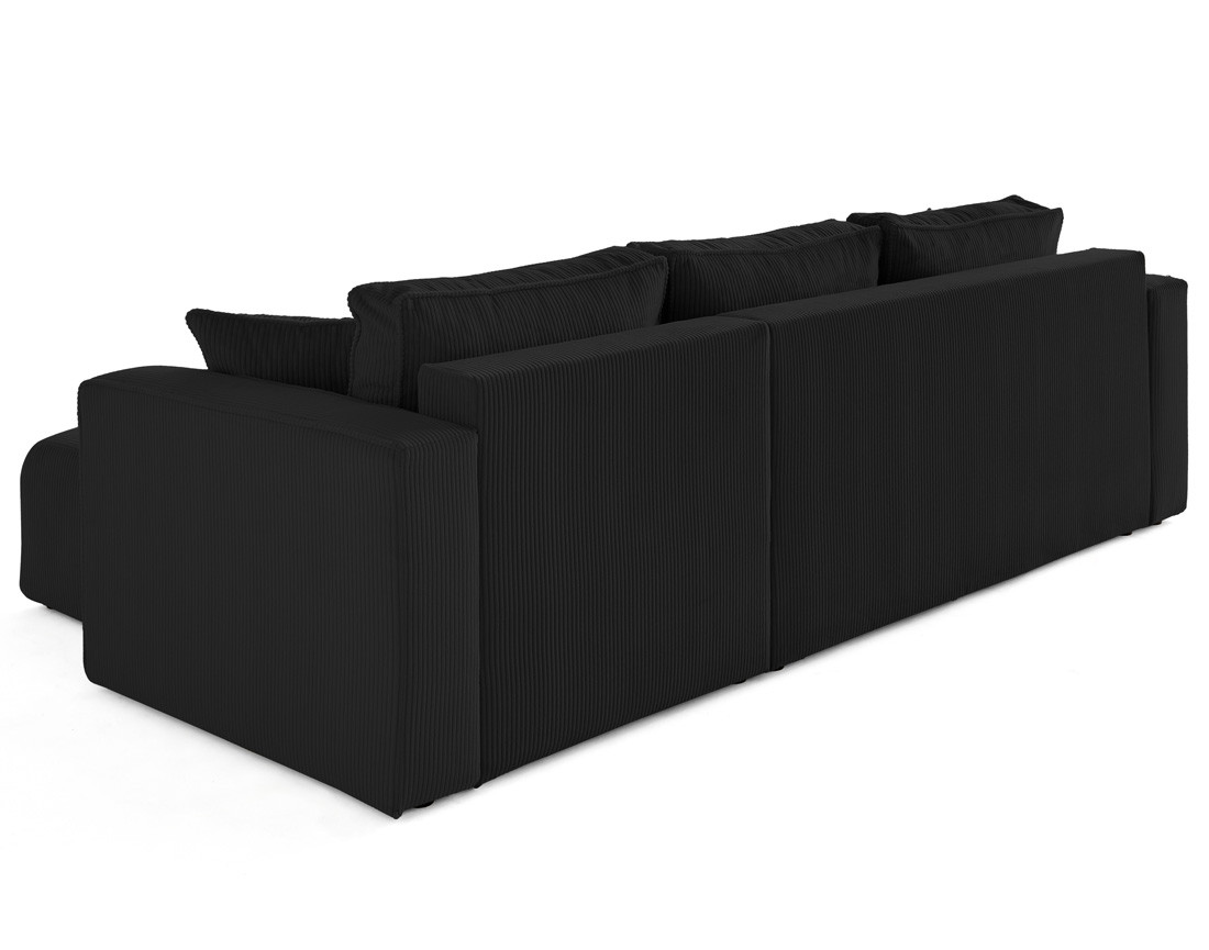 Canapé d'angle déhoussable réversible 4 places en velours côtelé Topaze Canapé d'angle déhoussable réversible 4 places en velours côtelé Topaze