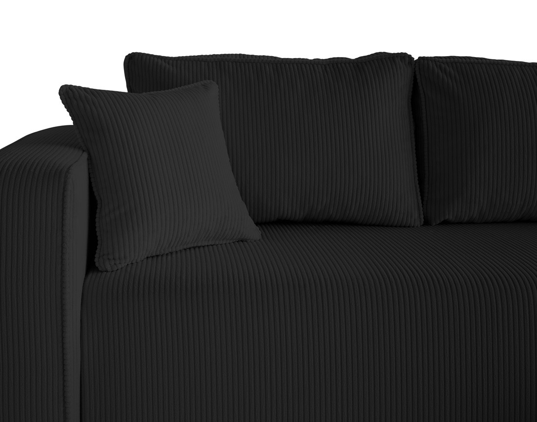 Canapé d'angle déhoussable réversible 4 places en velours côtelé Topaze Canapé d'angle déhoussable réversible 4 places en velours côtelé Topaze