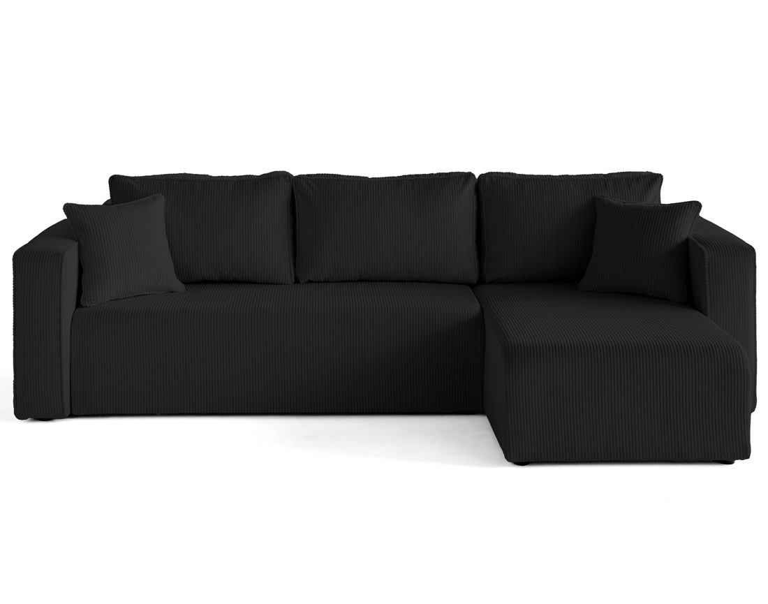Canapé d'angle déhoussable réversible 4 places en velours côtelé Topaze Canapé d'angle déhoussable réversible 4 places en velours côtelé Topaze