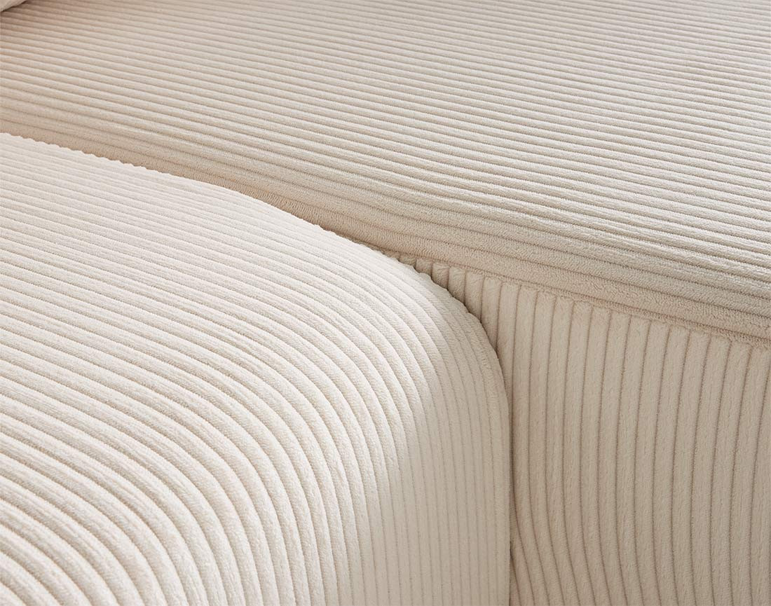 Canapé d'angle déhoussable réversible 4 places en velours côtelé Topaze Canapé d'angle déhoussable réversible 4 places en velours côtelé Topaze