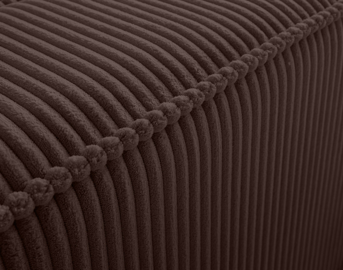 Lit coffre 180x200 cm sommier inclus en velours côtelé Stella