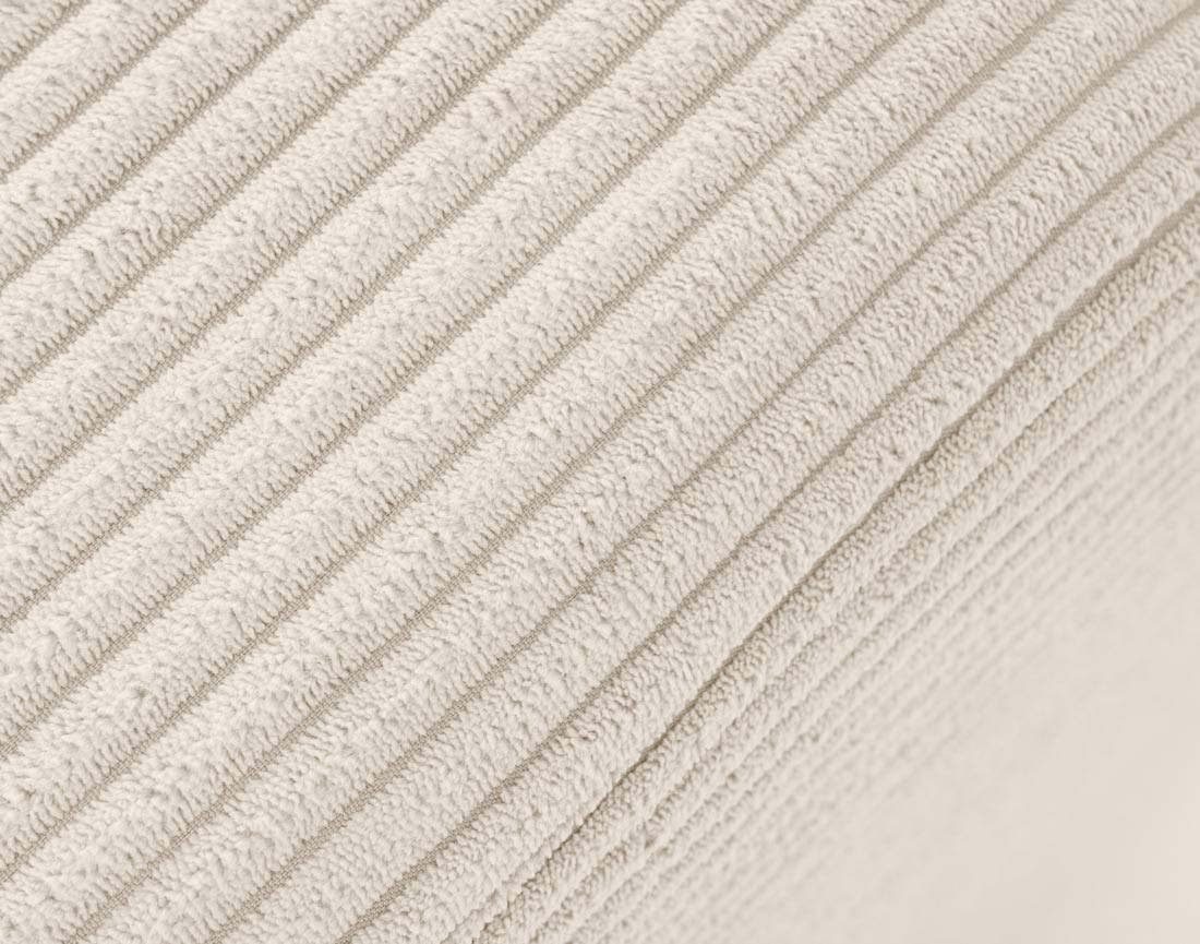 Canapé d'angle réversible 4 places convertible avec coffre en velours côtelé Mike