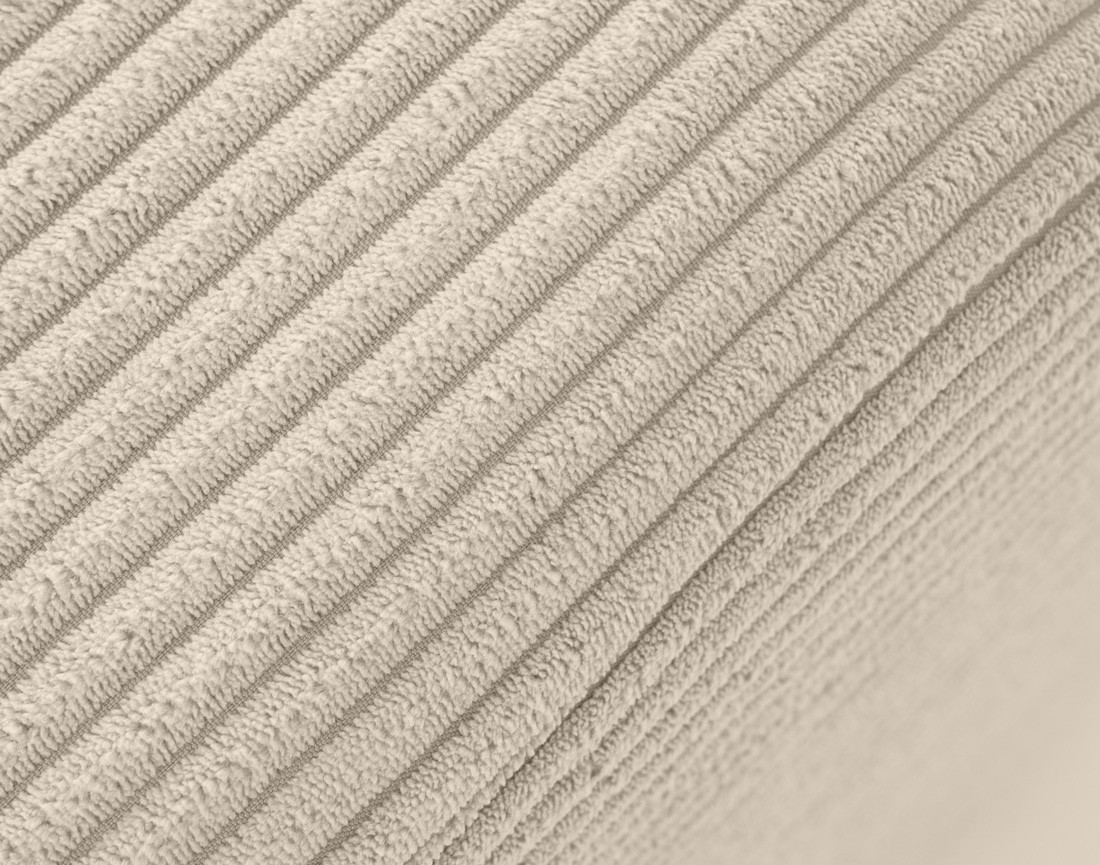 Canapé d'angle réversible convertible avec coffres 4 places en velours côtelé Valos