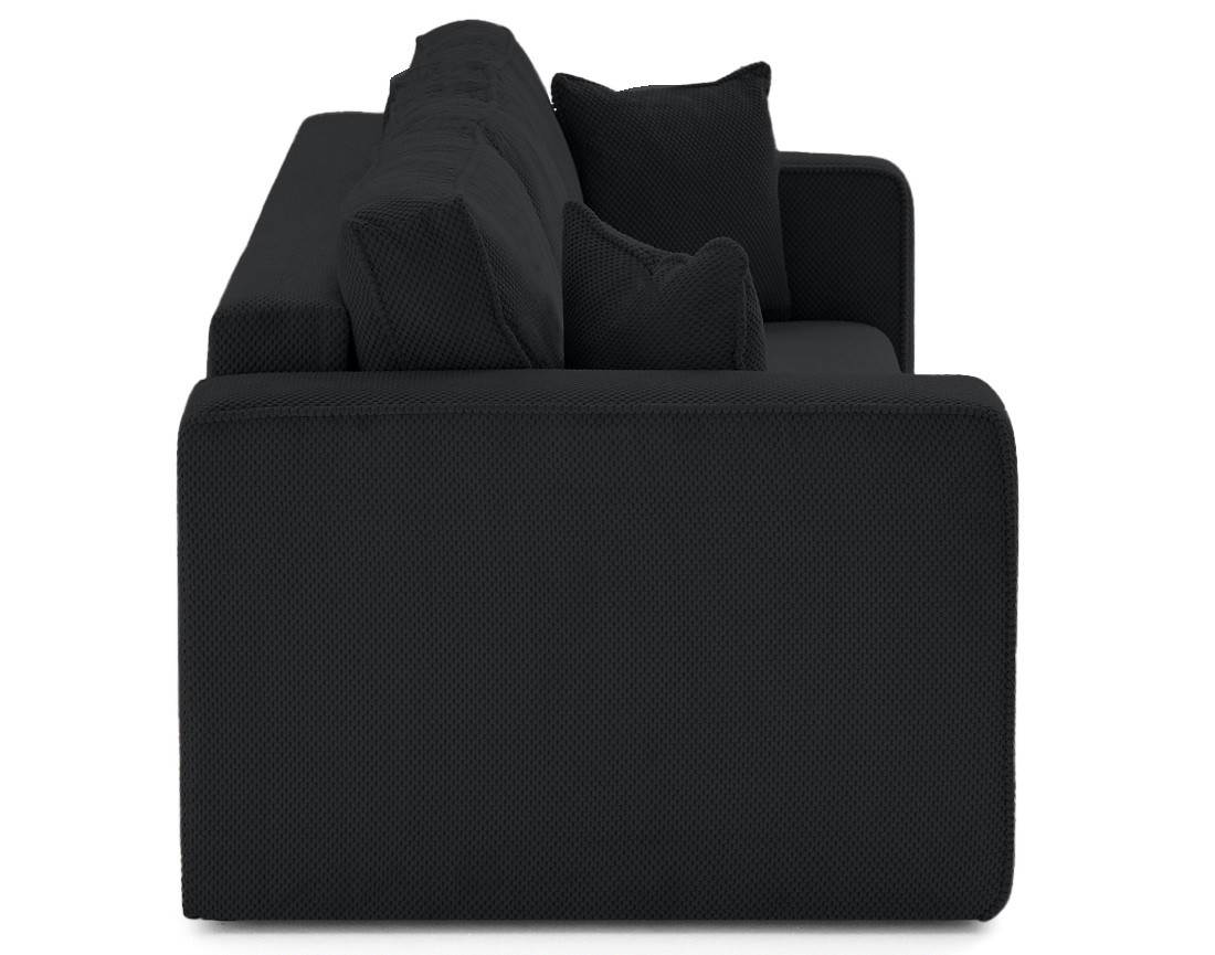 Canapé droit 3 places convertible avec coffre en velours texturé Topaze Canapé droit 3 places convertible avec coffre en velours texturé Topaze