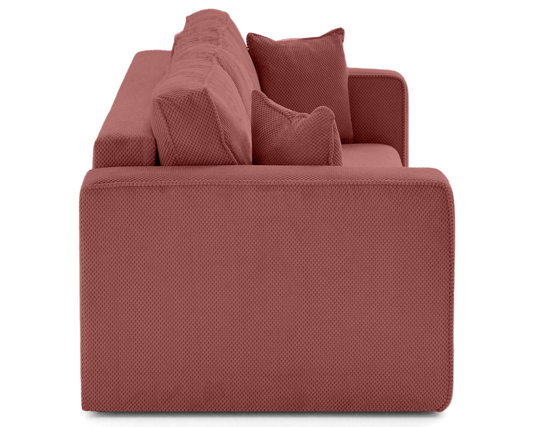 Canapé droit 3 places convertible avec coffre en velours texturé Topaze Canapé droit 3 places convertible avec coffre en velours texturé Topaze