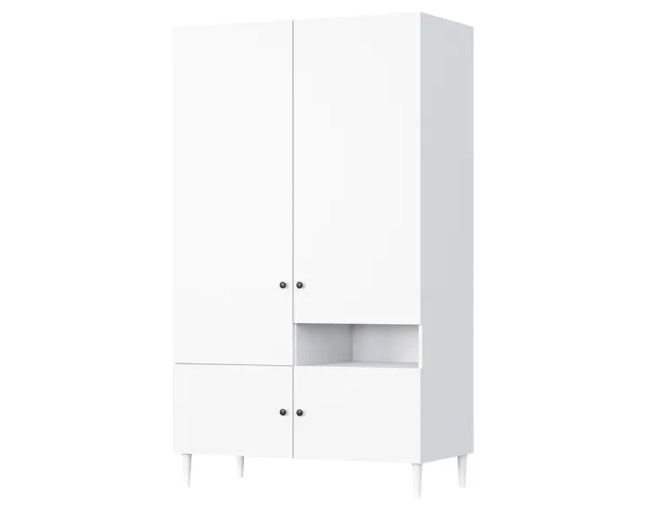 Armoire blanc 120x200 cm Gaby