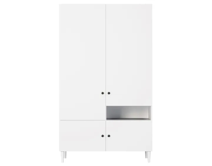 Armoire blanc 120x200 cm Gaby