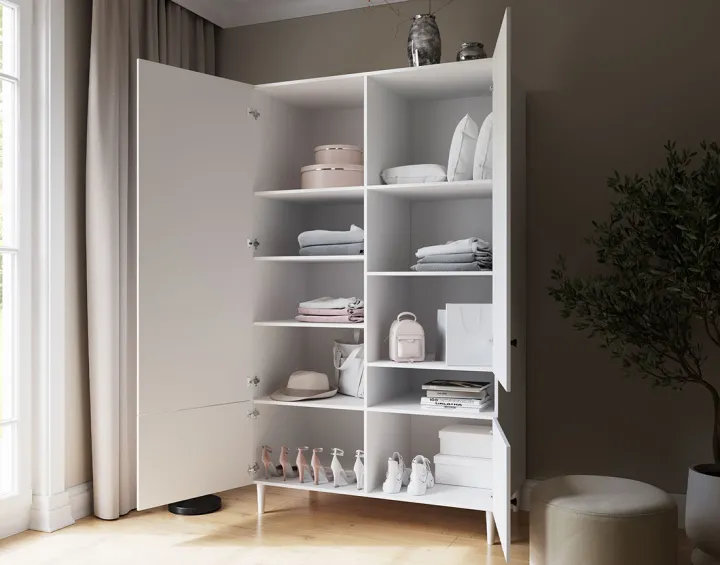 Armoire blanc 120x200 cm Gaby