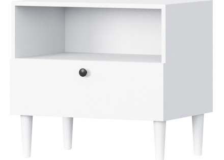 Table de chevet blanc 60 cm Gaby
