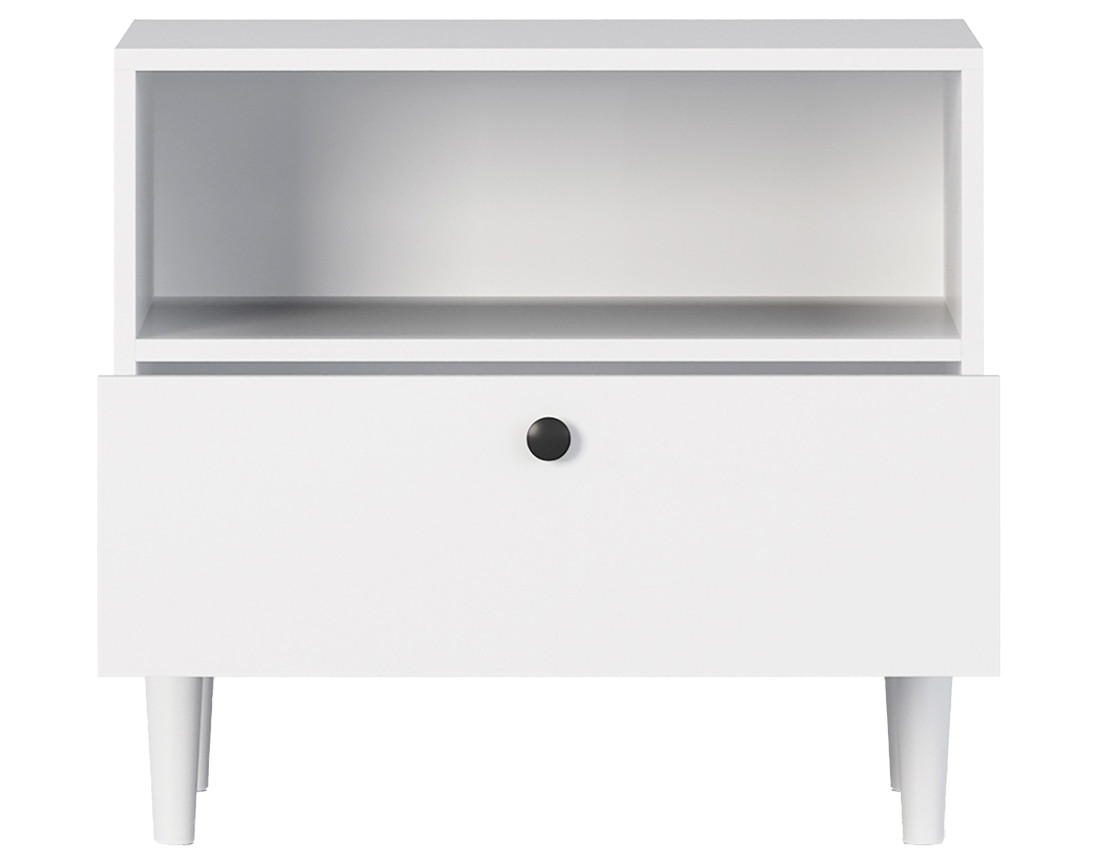 Table de chevet blanc 60 cm Gaby