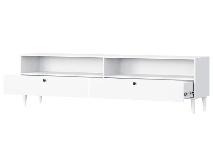 Meuble TV blanc 200 cm Gaby