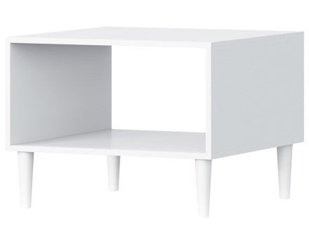 Table basse blanc 1 niche 60 cm Gaby