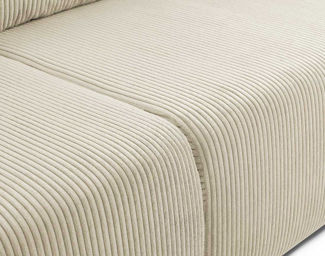 Canapé droit 3 places convertible avec coffre en velours côtelé Artemisa Canapé droit 3 places convertible avec coffre en velours côtelé Artemisa