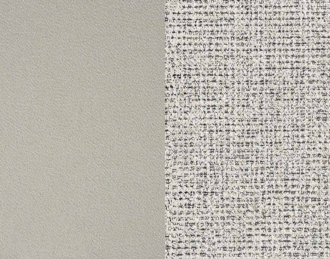 Canapé droit 3 places convertible avec coffre en tissu et tissu texturé Wilson