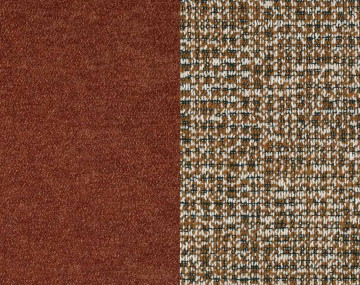 Pouf avec coffre en tissu et tissu texturé Wilson