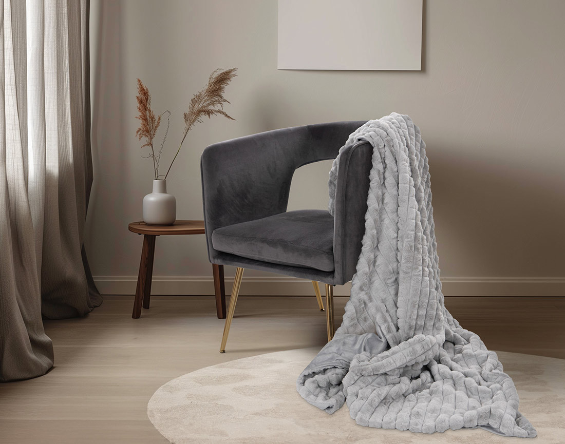 Plaid 150x200 cm en velours Sweety