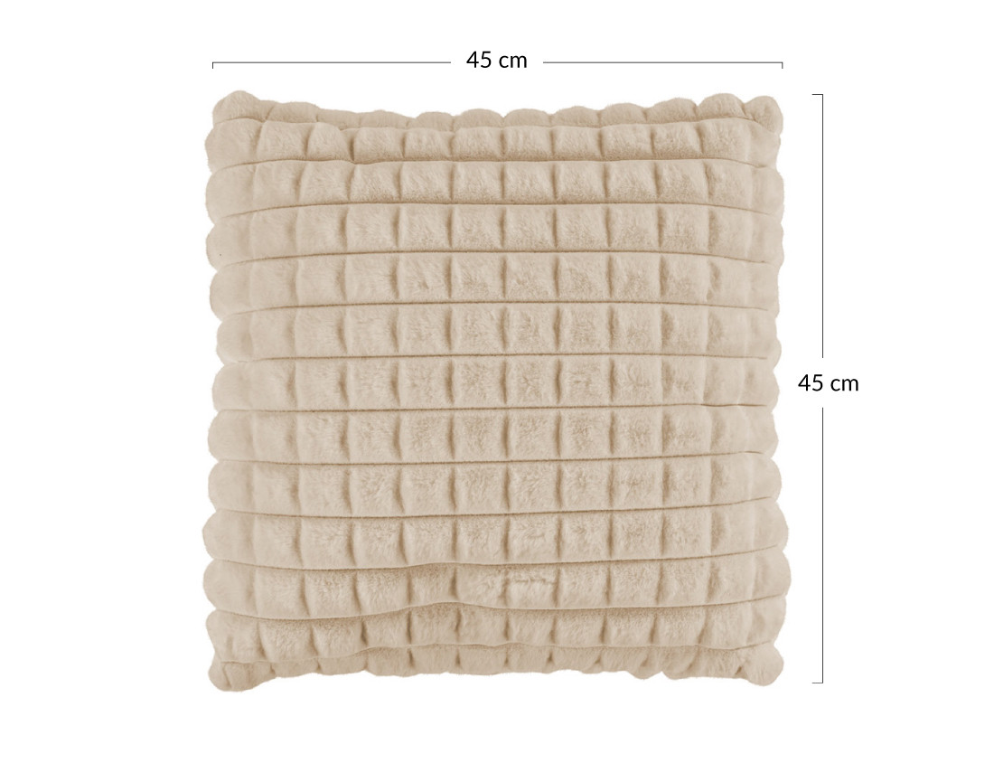 Coussin en fausse fourrure 45x45 cm Sweety