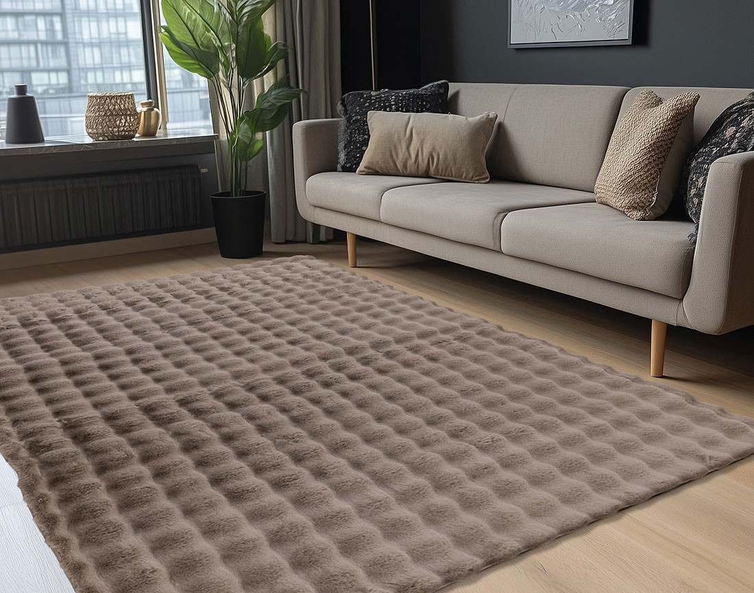 Tapis 80x150 cm en fausse fourrure Sweety