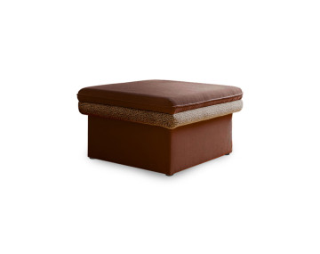 Pouf avec coffre en tissu...