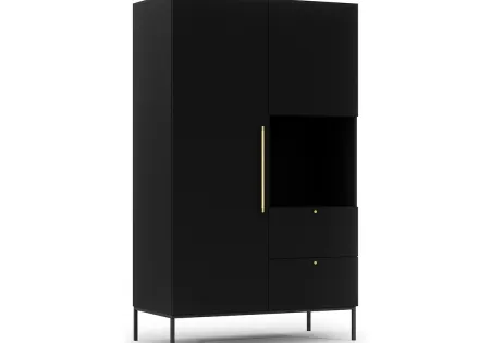 Armoire noir 120x200 cm Felicia