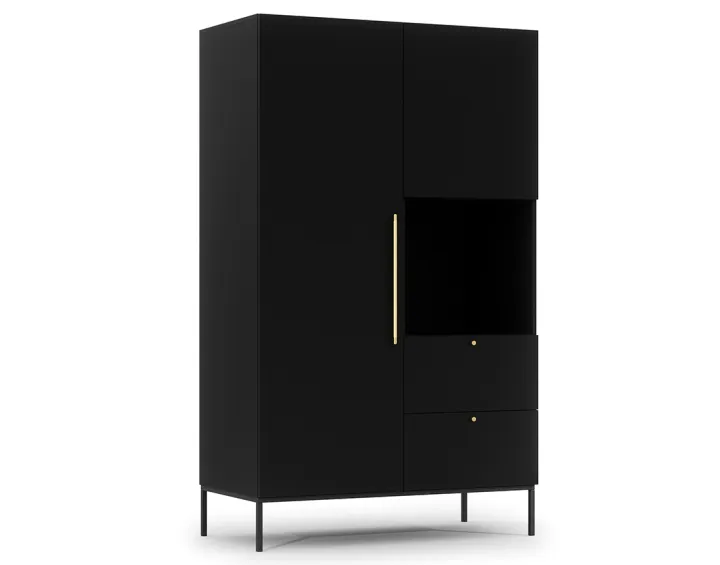 Armoire noir 120x200 cm Felicia