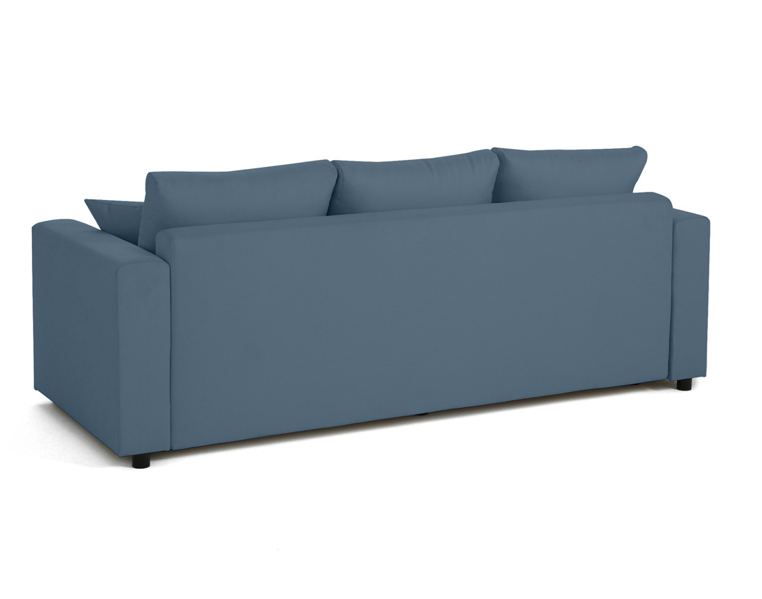 Canapé 3 places convertible avec coffre en tissu Regala