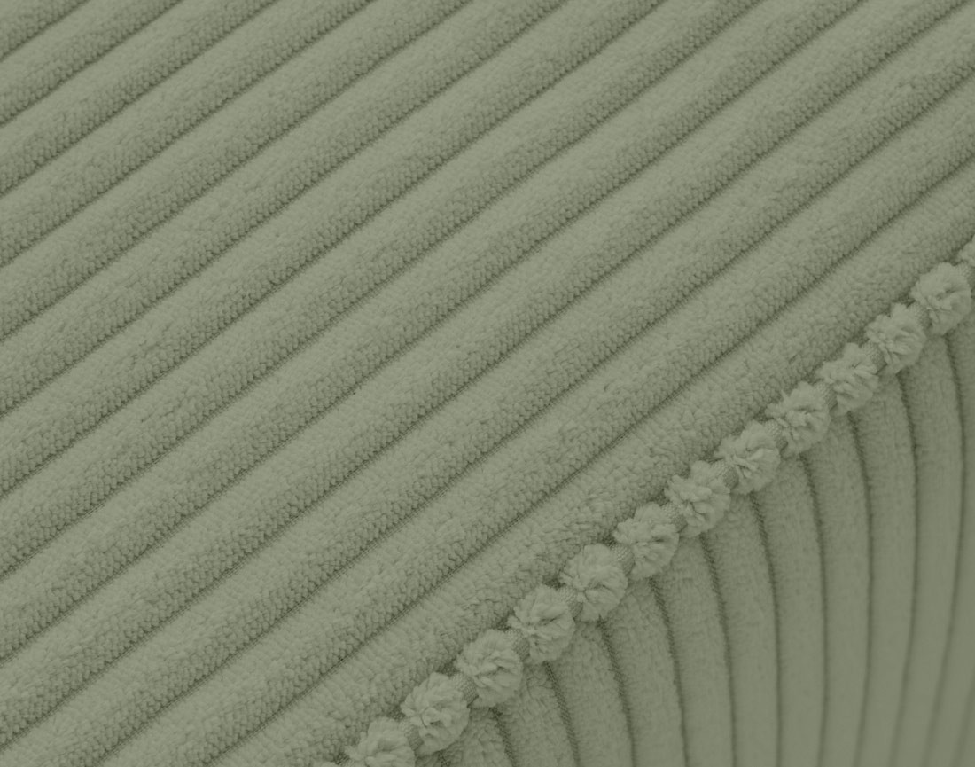 Lit coffre 160x200 cm sommier inclus velours côtelé Topaze