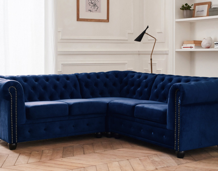 Canapé Chesterfield d'angle...