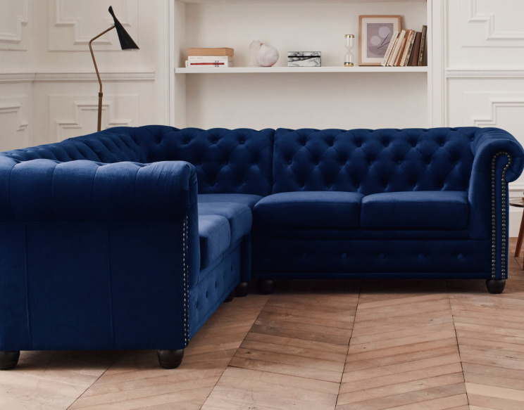 Canapé Chesterfield d'angle...