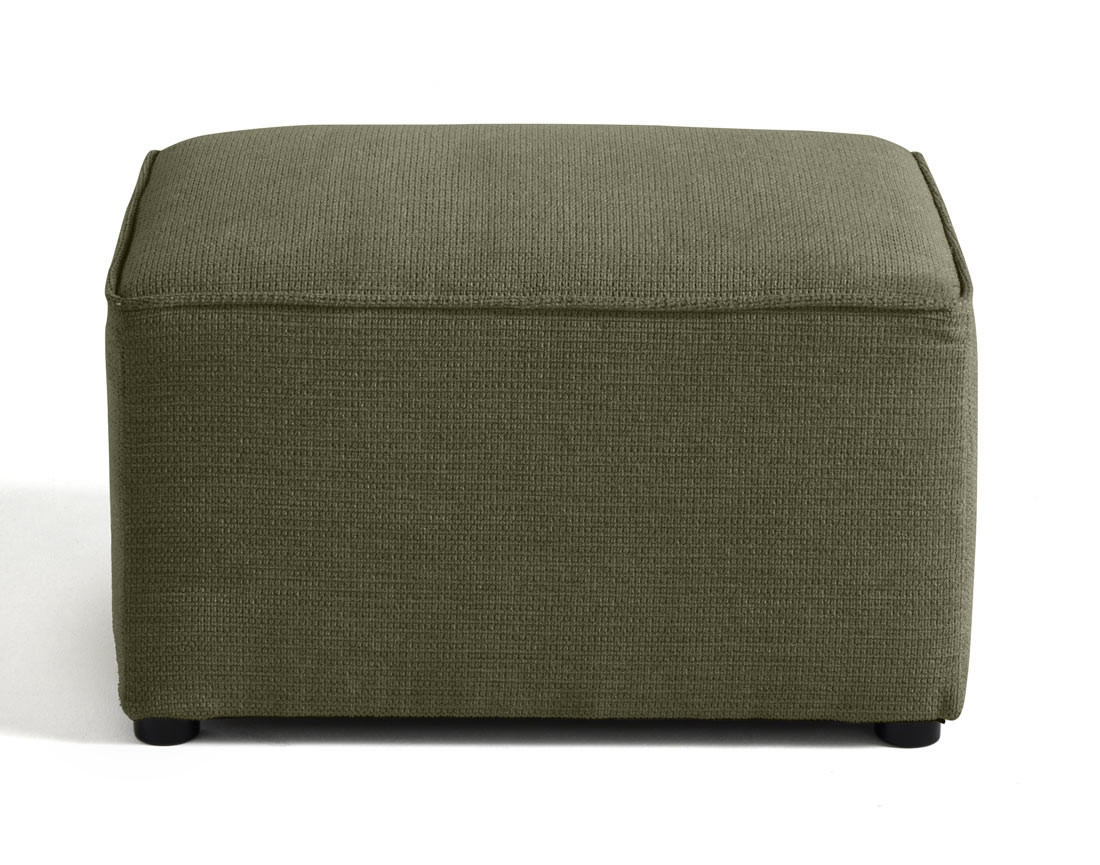 Pouf en tissu texturé Canopy