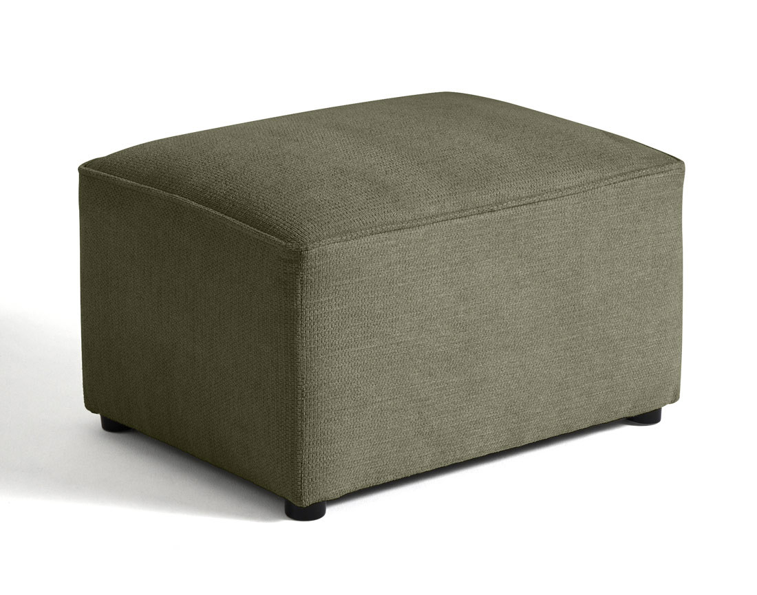 Pouf en tissu texturé Canopy