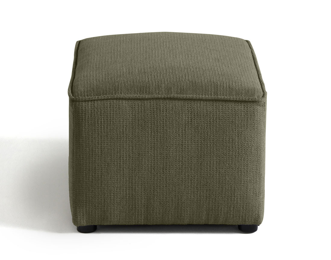 Pouf en tissu texturé Canopy