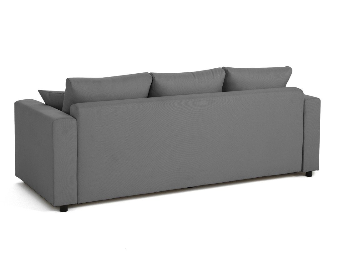 Canapé 3 places convertible avec coffre en tissu Regala