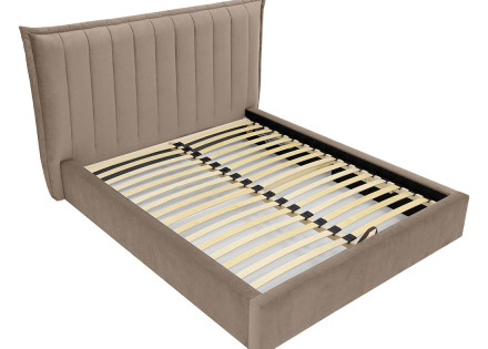 Lit coffre 160x200 cm en velours Esmee