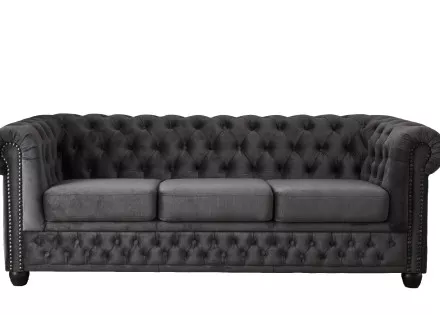 Canapé Chesterfield 3 places en velours William