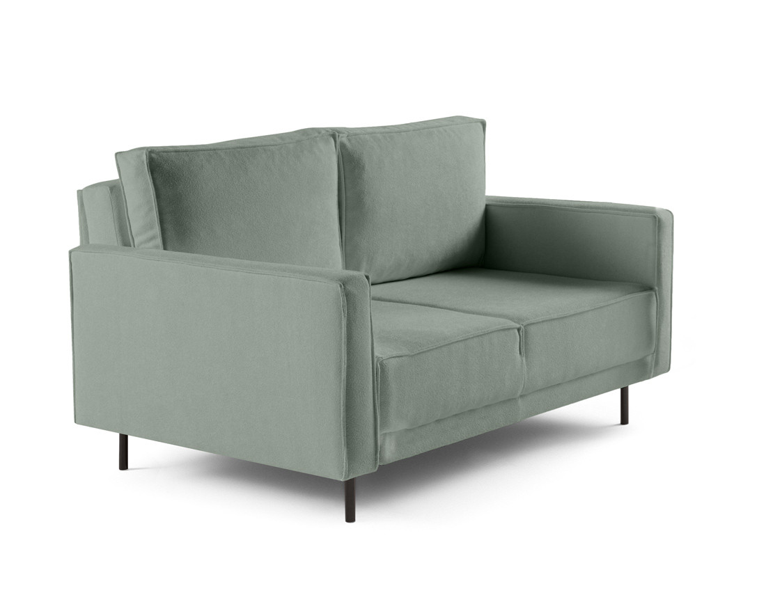 Canapé droit 2 places en tissu Charlie