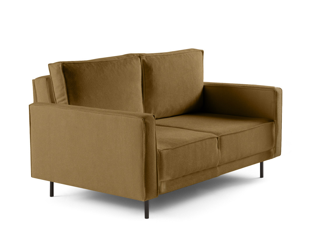 Canapé droit 2 places en tissu Charlie