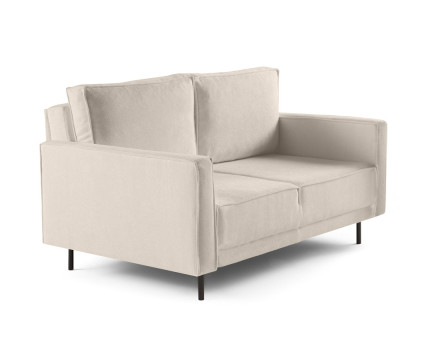 Canapé droit 2 places en tissu Charlie