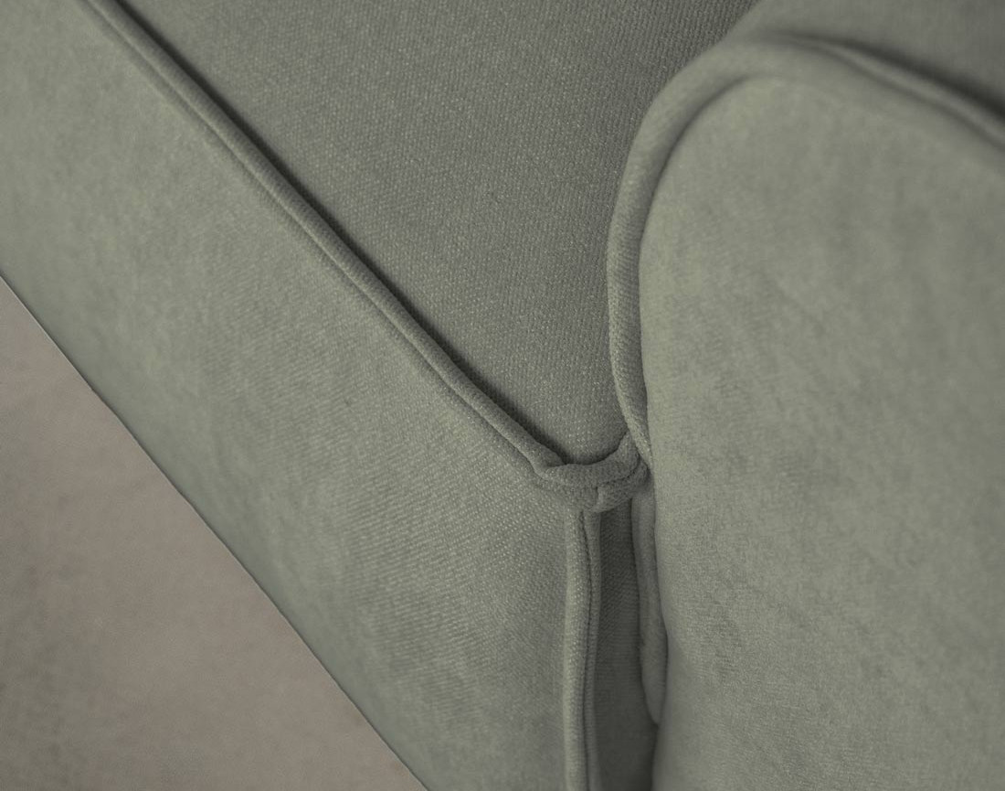 Module d'assise droit en tissu texturé Felix