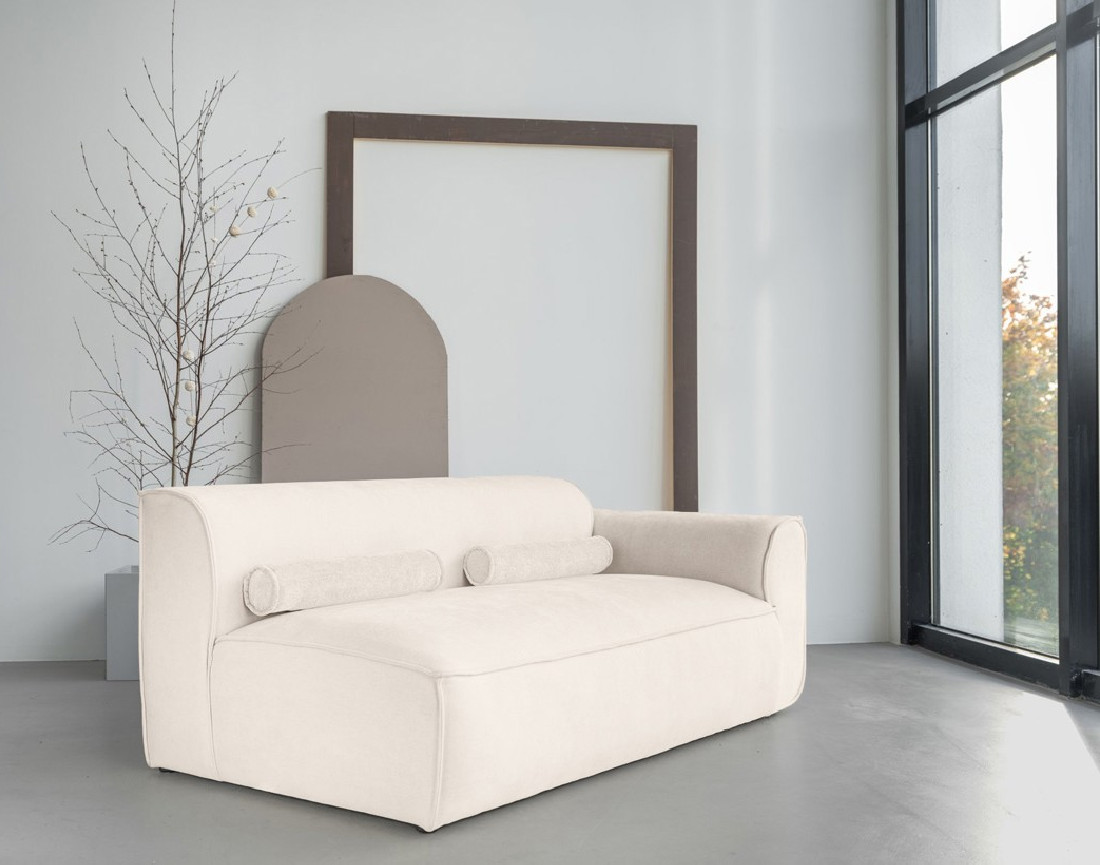 Module d'assise droit en tissu texturé Felix