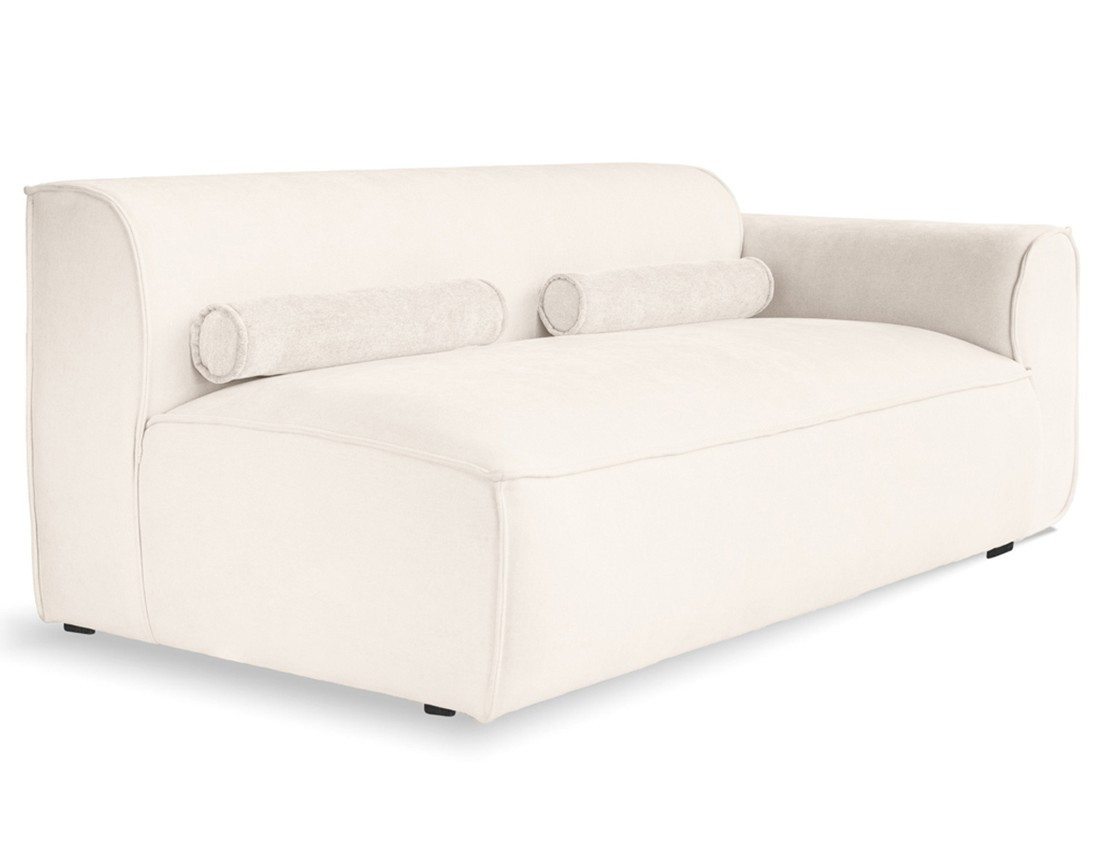 Module d'assise droit en tissu texturé Felix