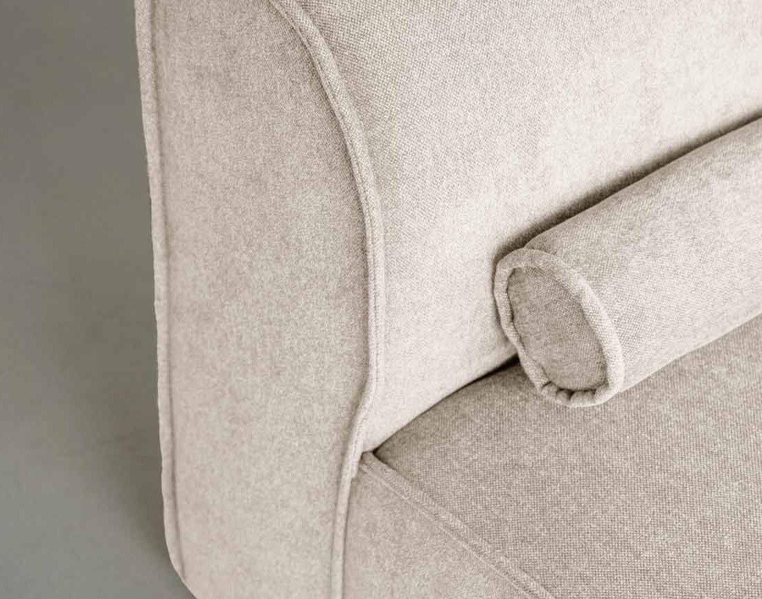 Module d'assise droit en tissu texturé Felix